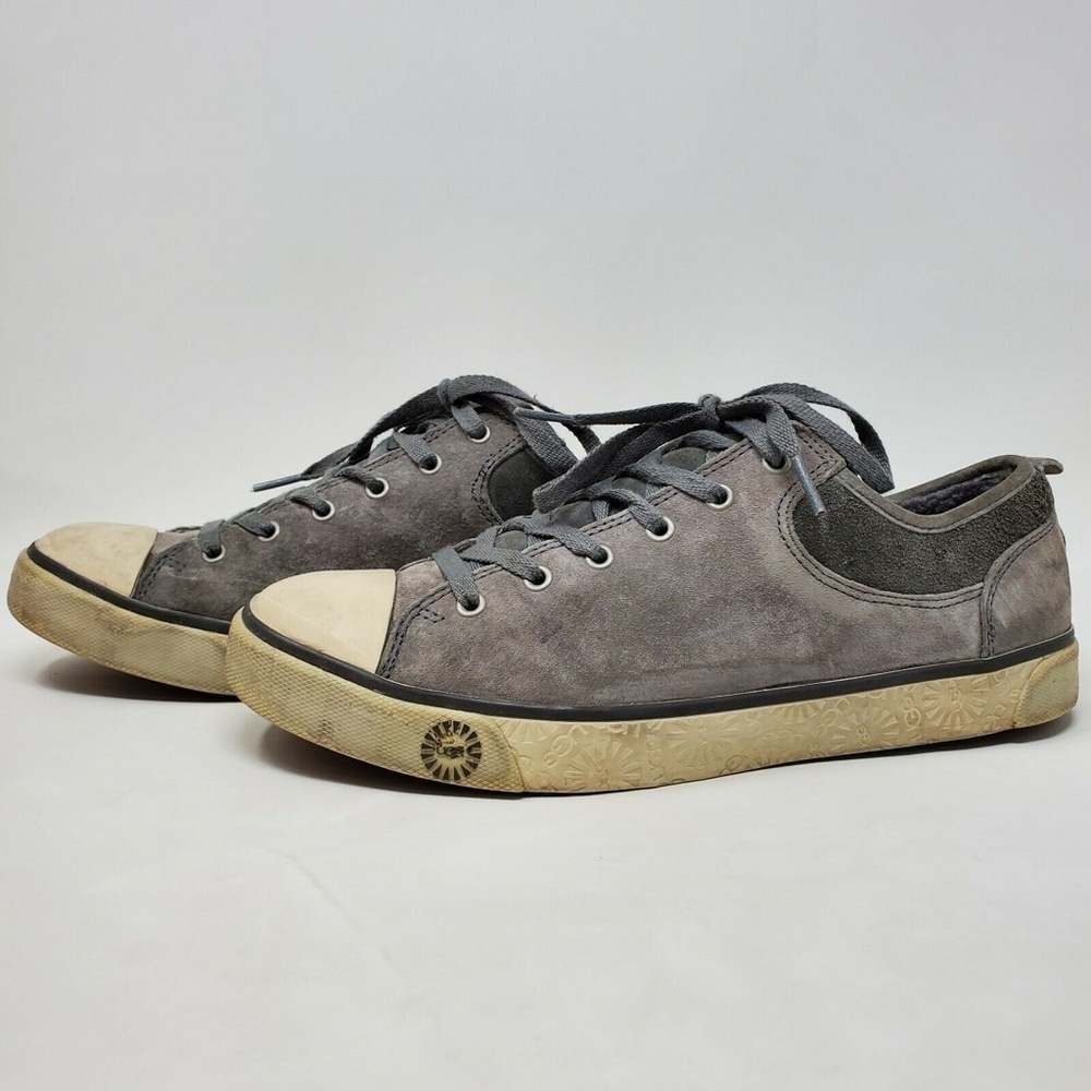UGG AUSTRALIA EVERA 1888 Gray Suede Tennis Sneaker - Picture 2 of 11